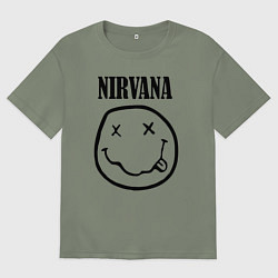 Футболка оверсайз женская Nirvana, цвет: авокадо