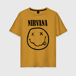 Женская футболка оверсайз Nirvana