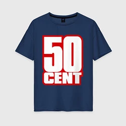 Женская футболка оверсайз 50 cent