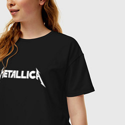 Футболка оверсайз женская Metallica, цвет: черный — фото 2