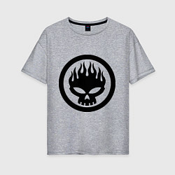 Футболка оверсайз женская The Offspring: Sybmol, цвет: меланж