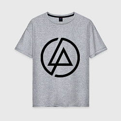 Женская футболка оверсайз Linkin Park: Sybmol