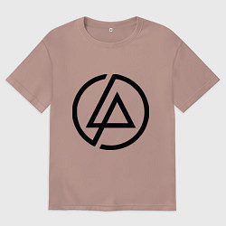 Женская футболка оверсайз Linkin Park: Sybmol