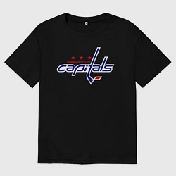 Женская футболка оверсайз Washington Capitals