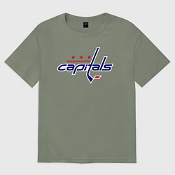 Женская футболка оверсайз Washington Capitals
