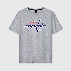 Женская футболка оверсайз Washington Capitals