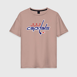 Женская футболка оверсайз Washington Capitals