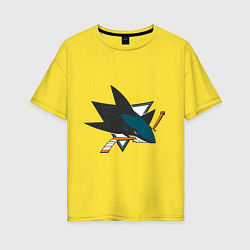 Женская футболка оверсайз San Jose Sharks