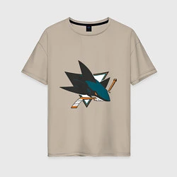 Женская футболка оверсайз San Jose Sharks