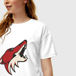 Футболка оверсайз женская Phoenix Coyotes, цвет: белый — фото 2