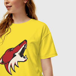 Футболка оверсайз женская Phoenix Coyotes, цвет: желтый — фото 2