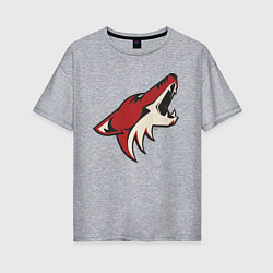 Женская футболка оверсайз Phoenix Coyotes