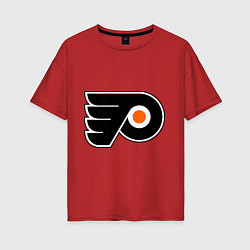 Женская футболка оверсайз Philadelphia Flyers