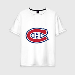 Женская футболка оверсайз Montreal Canadiens