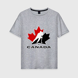 Женская футболка оверсайз Canada