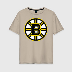 Женская футболка оверсайз Boston Bruins