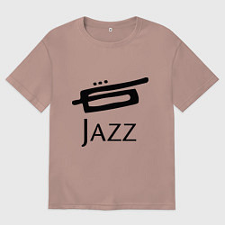 Футболка оверсайз женская Jazz, цвет: пыльно-розовый