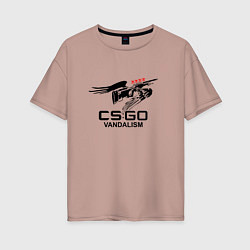 Женская футболка оверсайз CS:GO Vandalism