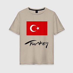 Женская футболка оверсайз Turkey