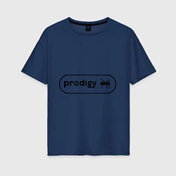 Женская футболка оверсайз Prodigy лого с муравьем