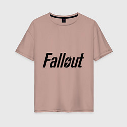 Футболка оверсайз женская Fallout, цвет: пыльно-розовый