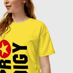 Футболка оверсайз женская Prodigy Star, цвет: желтый — фото 2
