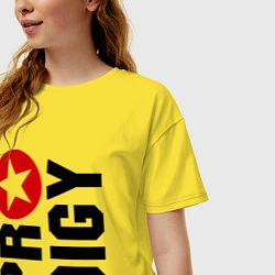 Футболка оверсайз женская Prodigy Star, цвет: желтый — фото 2