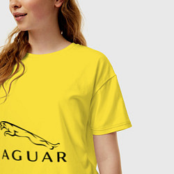 Футболка оверсайз женская Jaguar, цвет: желтый — фото 2