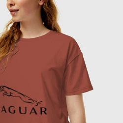 Футболка оверсайз женская Jaguar, цвет: кирпичный — фото 2
