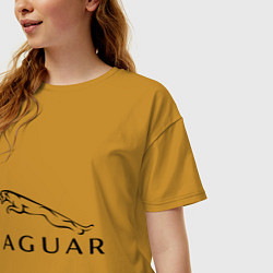 Футболка оверсайз женская Jaguar, цвет: горчичный — фото 2