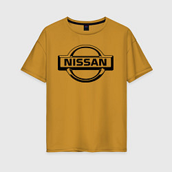 Женская футболка оверсайз Nissan club