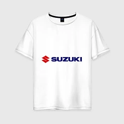 Футболка оверсайз женская Suzuki, цвет: белый