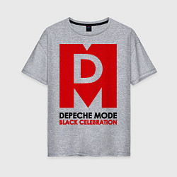 Женская футболка оверсайз Depeche Mode: Black Celebration