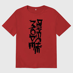 Футболка оверсайз женская Depeche Mode: Sign, цвет: красный