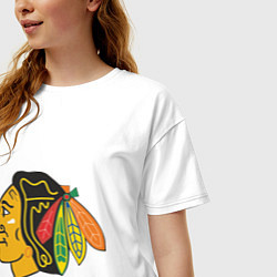 Футболка оверсайз женская Chicago Blackhawks: Kane, цвет: белый — фото 2