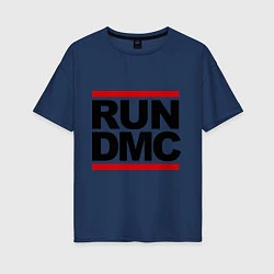 Футболка оверсайз женская Run DMC, цвет: тёмно-синий