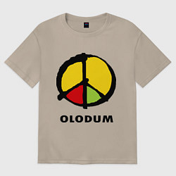 Футболка оверсайз женская Olodum, цвет: миндальный