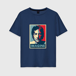 Женская футболка оверсайз Lennon Imagine