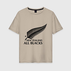 Женская футболка оверсайз New Zeland: All blacks