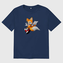 Женская футболка оверсайз Лисенок Тейлз