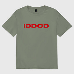 Женская футболка оверсайз IDDQD Doom