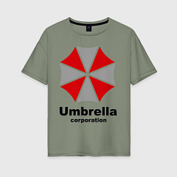 Футболка оверсайз женская Umbrella corporation, цвет: авокадо