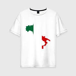 Женская футболка оверсайз Италия (Italy)