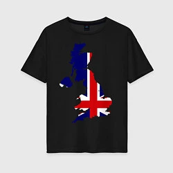 Женская футболка оверсайз Великобритания (Great Britain)