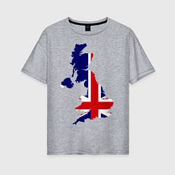 Женская футболка оверсайз Великобритания (Great Britain)
