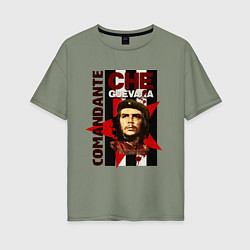 Футболка оверсайз женская Comandante, цвет: авокадо