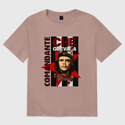 Футболка оверсайз женская Comandante, цвет: пыльно-розовый