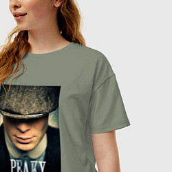 Футболка оверсайз женская Peaky Blinders, цвет: авокадо — фото 2