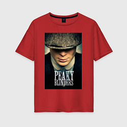 Футболка оверсайз женская Peaky Blinders, цвет: красный