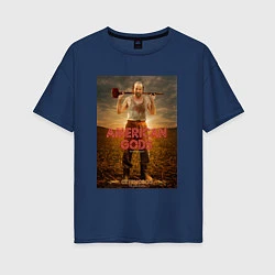 Женская футболка оверсайз American Gods: Czernobog
